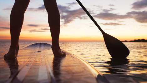 Stand up paddle e canoa havaiana