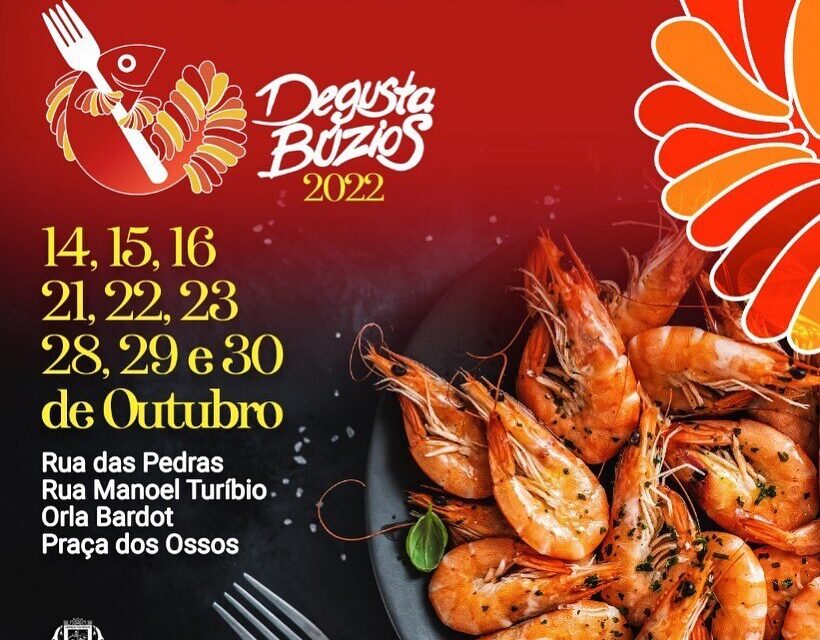 Outubro gastronômico em Búzios: Vem aí o Degusta Búzios 2022!