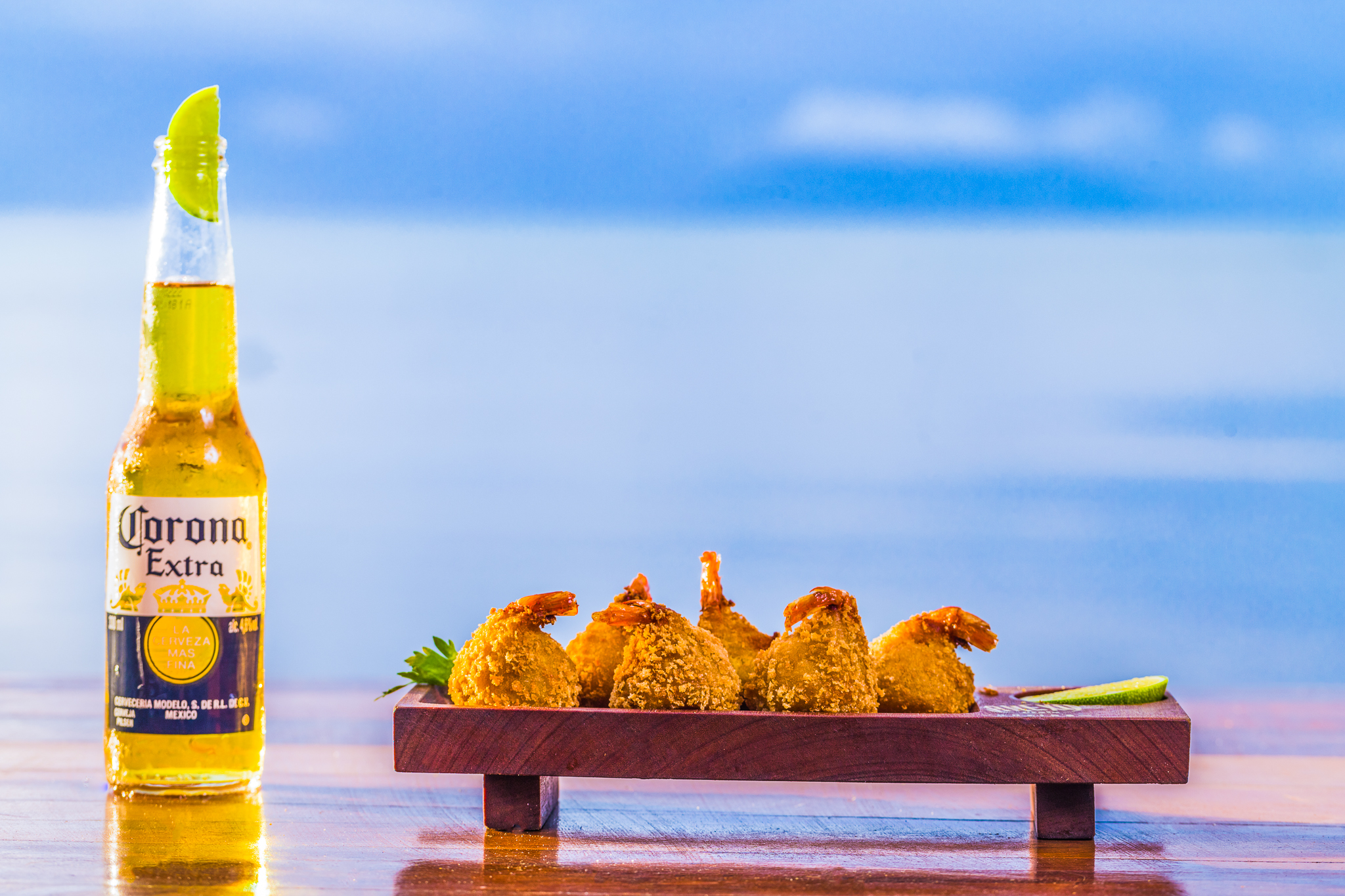 Camarão Crocante + Corona